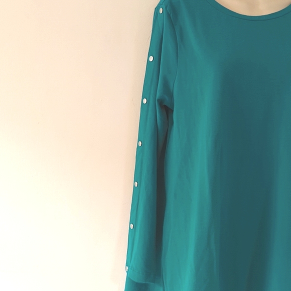 Chicos Button-Sleeve Tunic L - Picture 12 of 15